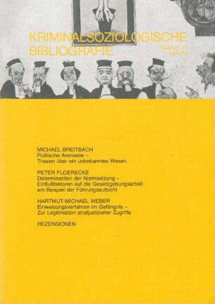 Kriminalsoziologische Bibliografie
