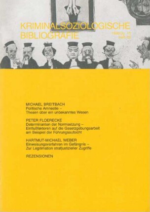 Kriminalsoziologische Bibliografie