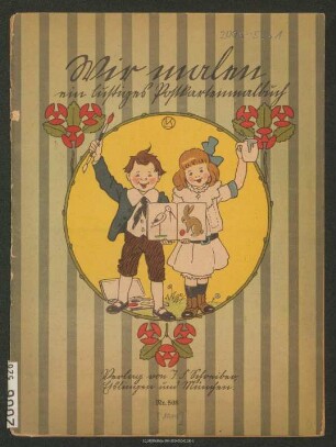 Wir malen ein lustiges Postkartenmalbuch