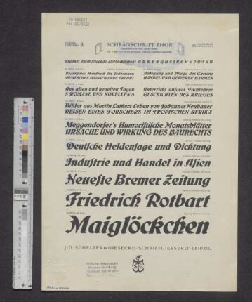 Schrägschrift Thor