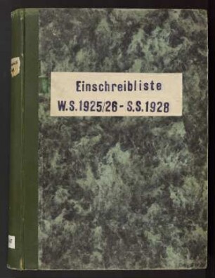 Einschreibebuch