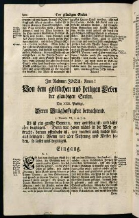 820-842, Die XXII. Predigt, Deren Gnüghafftigkeit betrachtend.