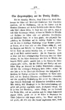 Eine Henzensergießung aus der Provinz Sachsen