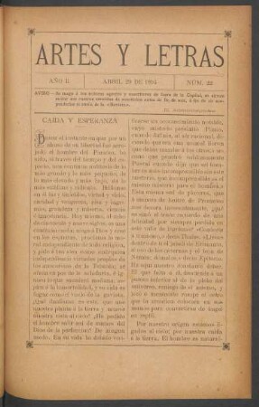 1894,2,22: año 2, número 22 (april 29 de 1894)