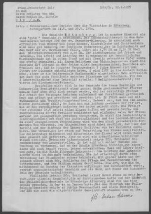 Rötenberg mit Bach-Altenberg und Aichhalden (Lkr. Rottweil): Visitationsbericht mit Pfarrbericht 1954
