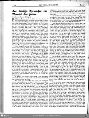 Der deutsche Uhrmacher im Wandel der Zeiten