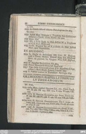 Orthodoxographa Lutheri Et Lutheranorum.