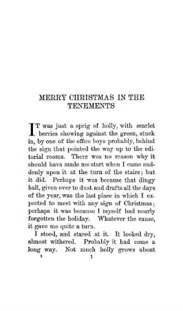 Merry Christmas In The Tenements