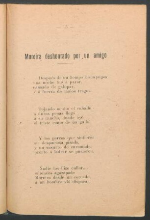Moreira deshonrado por un amigo