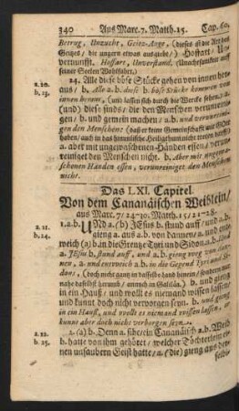 Das LXI. Capitel - LXX. Capitel.