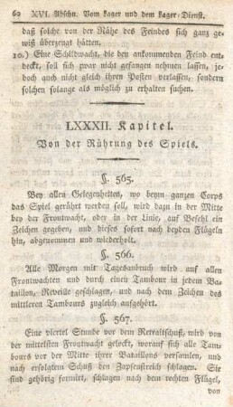 LXXXII. Kapitel. Von der Rührung des Spiels.