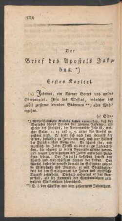 Der Brief des Apostels Jakobus