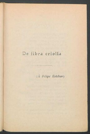 De fibra criolla
