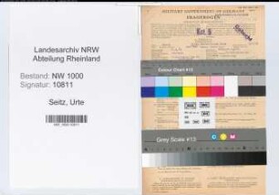 Entnazifizierung Urte Seitz, geb. 16.03.1915 (Chemikerin)