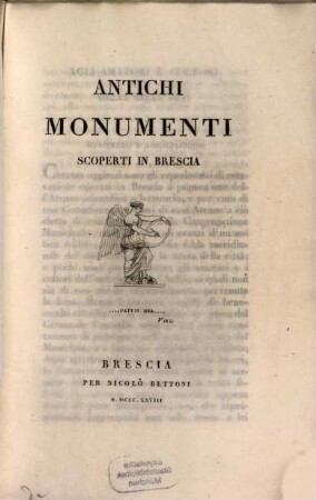 Antichi monumenti scoperti in Brescia