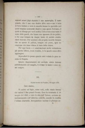 XX. Strada ferrata del Pacifico, 26 luglio 1876.