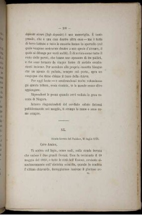XX. Strada ferrata del Pacifico, 26 luglio 1876.
