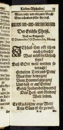 E. Der Erlöste Christ