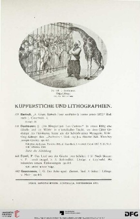 Kupferstiche und Lithographien (Nr. 439-463)