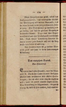 Das neunzehnte Kapitel. ein Göttermal.