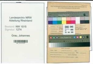 Entnazifizierung Johannes Grau , geb. 20.04.1902 (Kaufmaennischer Angestellter)