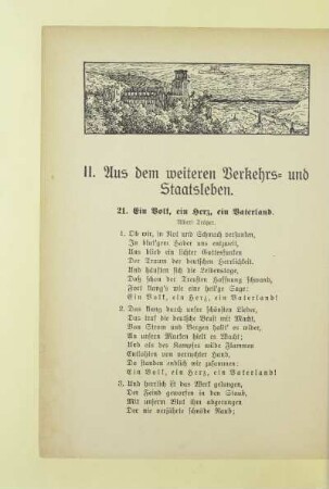 II Aus dem weiteren Verkehrs- und Staatsleben