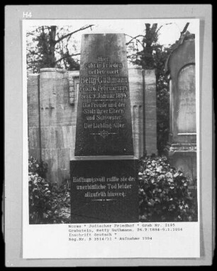Grabstein von Betty Guthmann (gestorben 1894.01.09)
