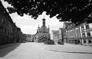 Kempten: Rathaus, mit ganzem Platz
