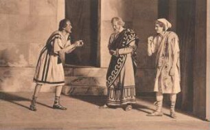 Theaterdarsteller auf der Bühne