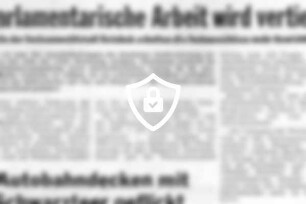 Parlamentarische Arbeit wird vertieft