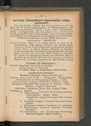 Vereinigte Elbeschiffahrts-Gesellschaften Aktien-gesellschaft