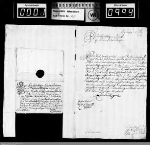 Weihnachts- und Neujahrsschreiben 1728/1729