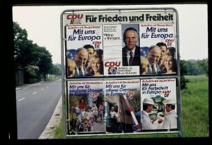 Europa-Wahl-Plakate 8.6.84.
