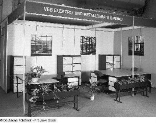 Ausstellungskoje des VEB Elektro- und Metallgeräte Ilmenau