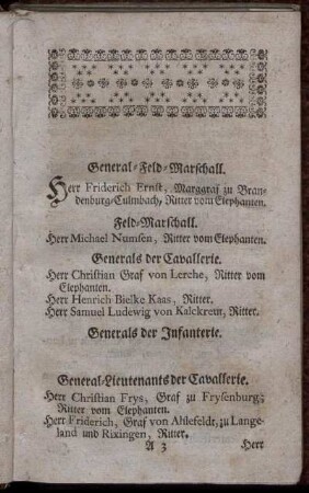 [Königlicher Kriegs-Etat in Dänemark, denen Fürstentümern und Grafschafften.]