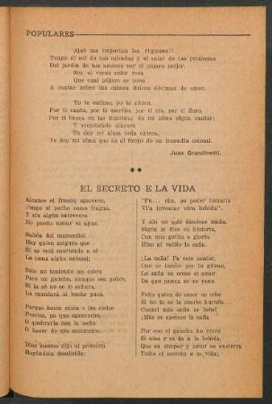 El secreto e la vida