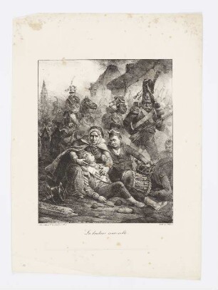La douleur maternelle, Blatt 7 der Folge "Album pour 1823"