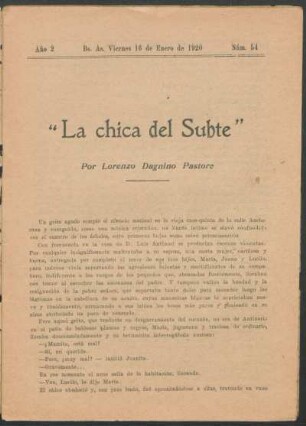 1920005400: La chica del subte