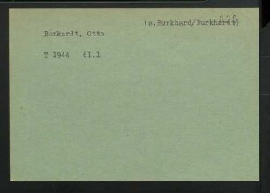 Burkardt, Otto