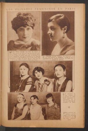 Los peinados femeninos en París