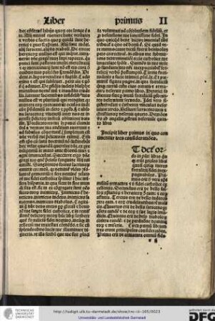 Incipit liber primus in quo continentur tres considerationes.