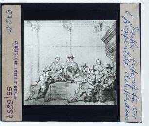 Backer, Entwurf für ein Gruppenbild (Zeichnung) (Amsterdam, unidentifiziert)
