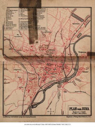 Führer durch Jena und Umgegend : mit einem Stadtplan und einer Karte der Umgegend