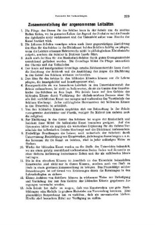 Zusammenstellung der angenommenen Thesen : [Protokolle der Verhandlungen]