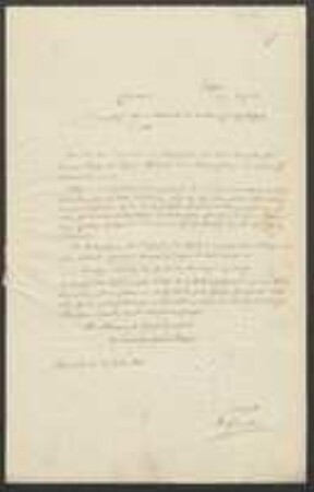 Brief von August Emanuel Fürnrohr