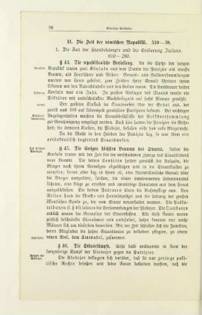 II. Die Zeit der römischen Republik. 510-30