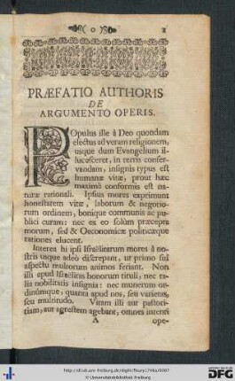 Praefatio Authoris De Argumento Operis.