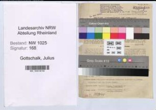 Entnazifizierung Julius Gottschalk , geb. 01.05.1901 (Prokurist)