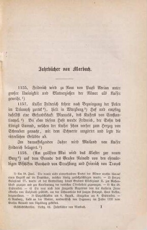 Die Jahrbücher von Marbach