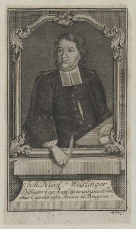 Bildnis des Joannes Nicolaus Weislinger